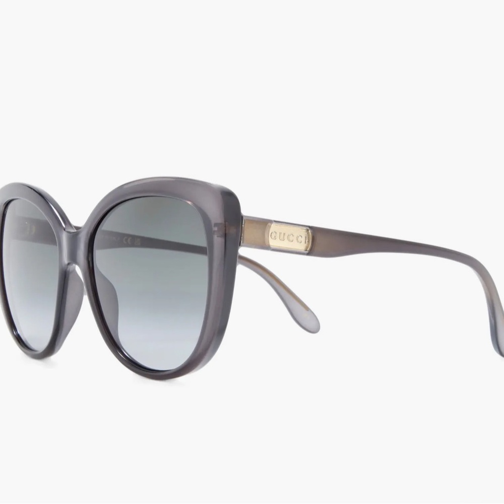 Authentic Gucci Grey Cat Eye Sunglasses - Picture 2 of 6